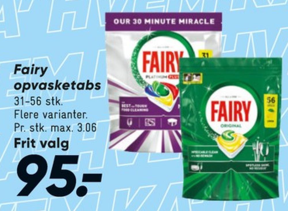 Fairy, Maskinopvask-tabs