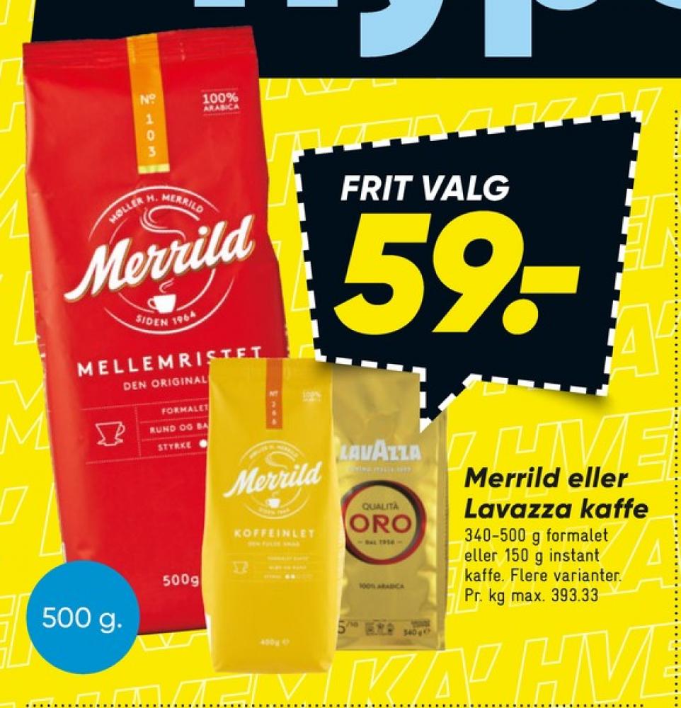 Merrild Mellemristet, Kaffe Formalet