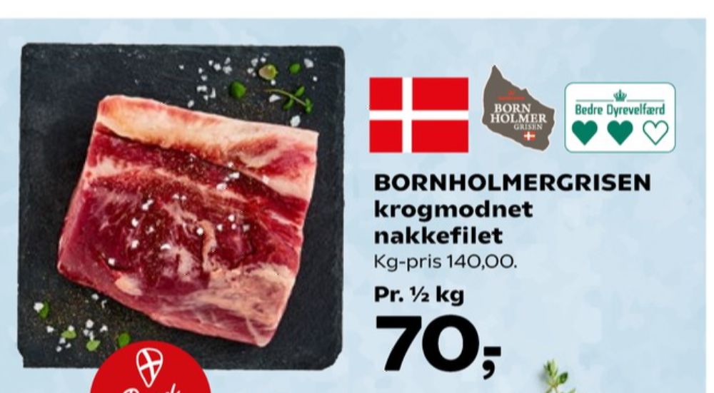 Bornholmergrisen, Nakkefilet