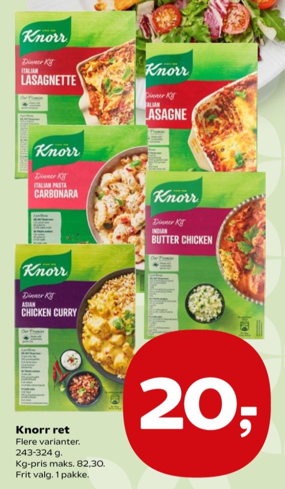 Knorr Dinner Kitt, Asian Chicken Curry