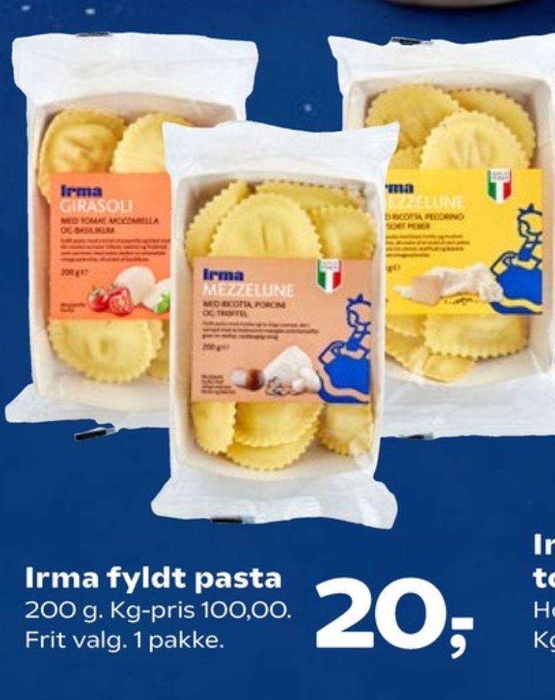 Irmas, Fyldt Pasta