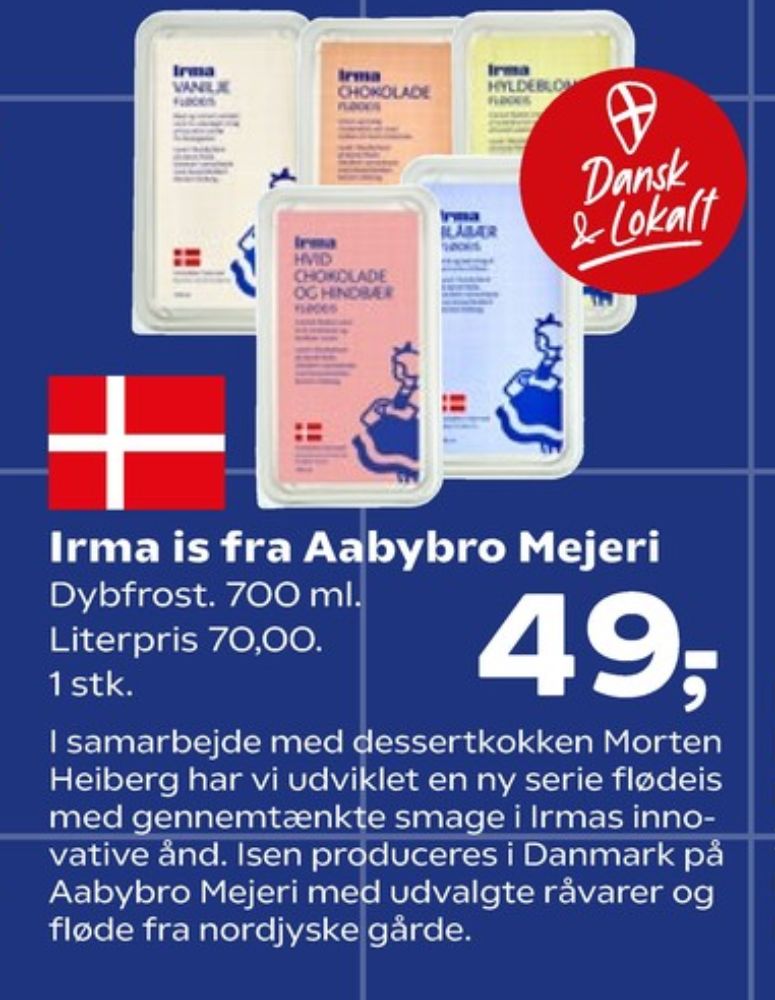 Irmas, Chokolade Flødeis
