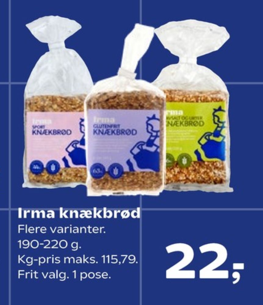Irmas, Sport knækbrød