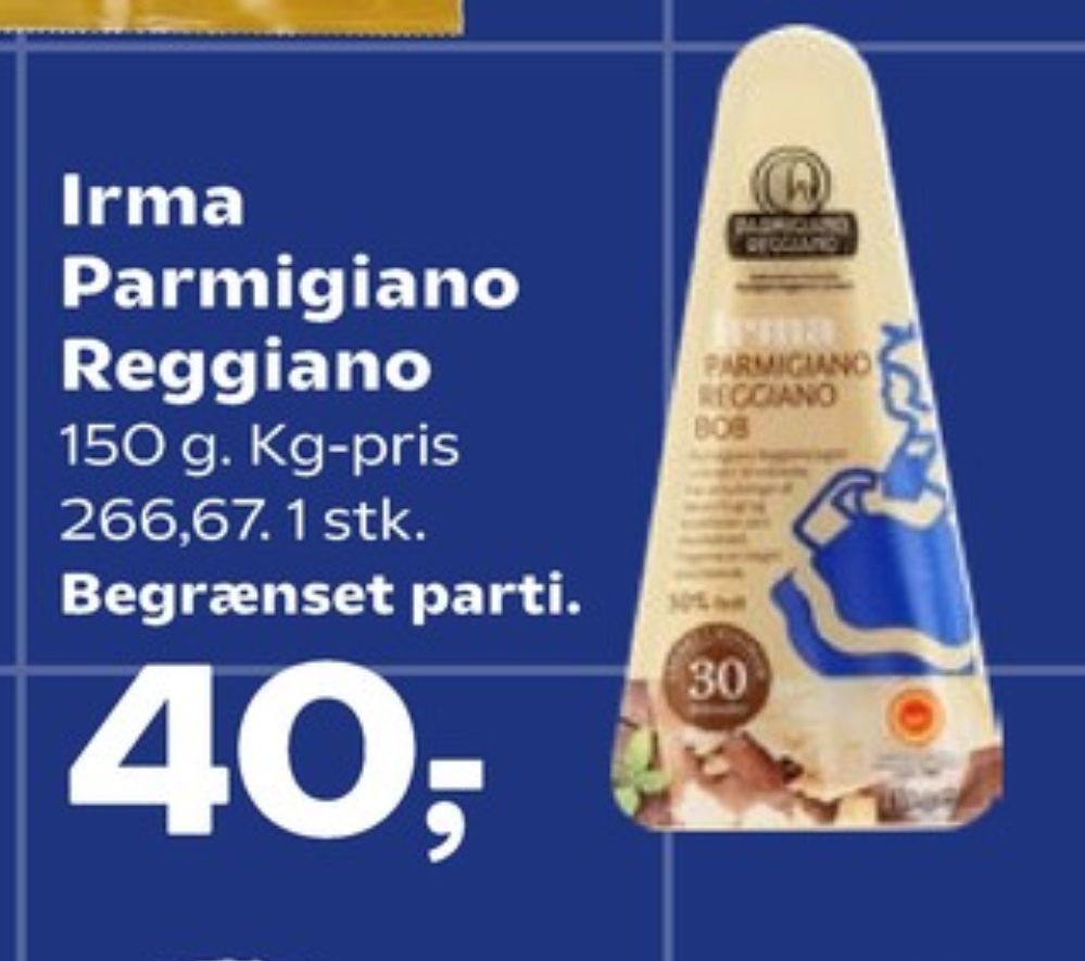 Irmas, Parmigiano Reggiano