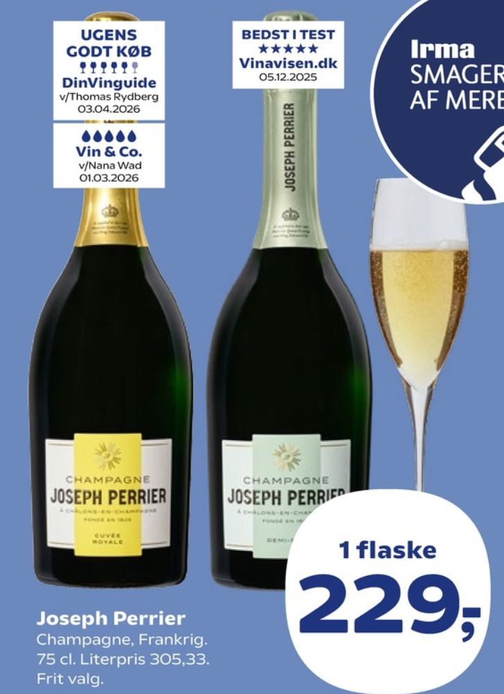 Joseph Perrier, Champagne