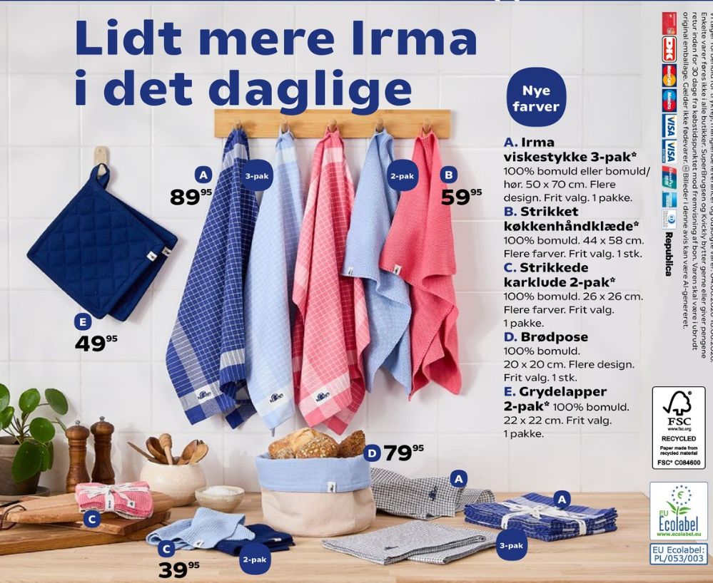 Irmas, Viskestykke