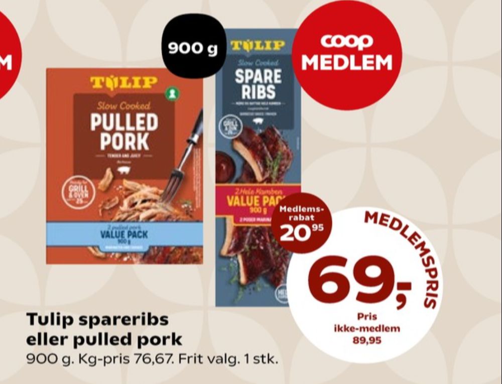 Tulip, Spareribs