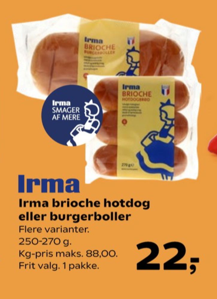 Irmas, Brioche Hotdogbrød