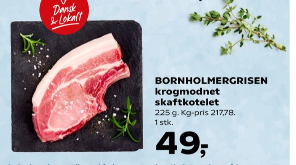 Bornholmergrisen, Skaftkoteletter
