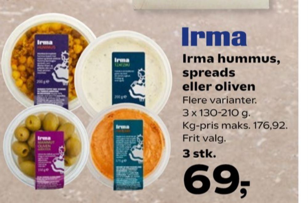 Irmas, Hummus