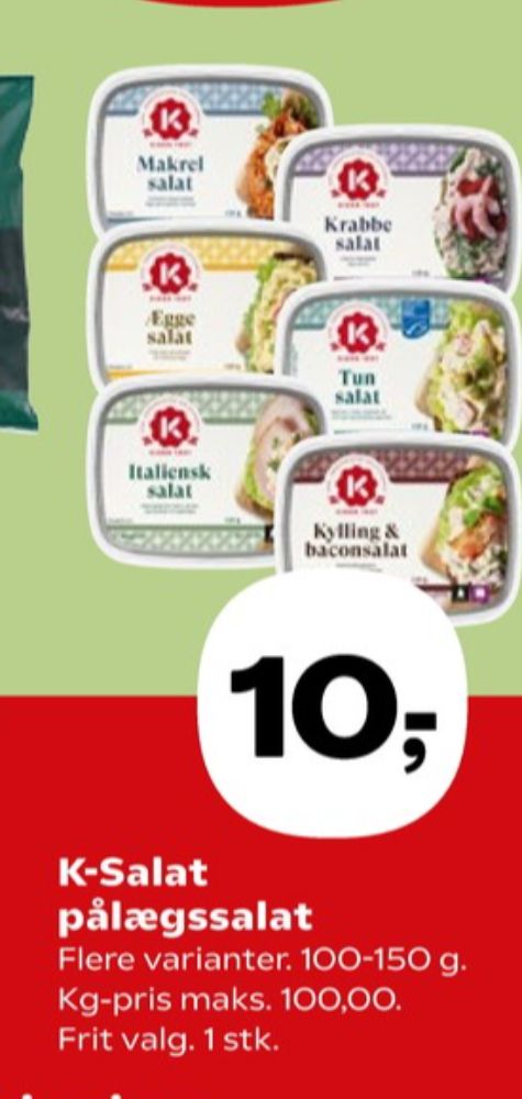 K-salat, Kylling & Baconsalat