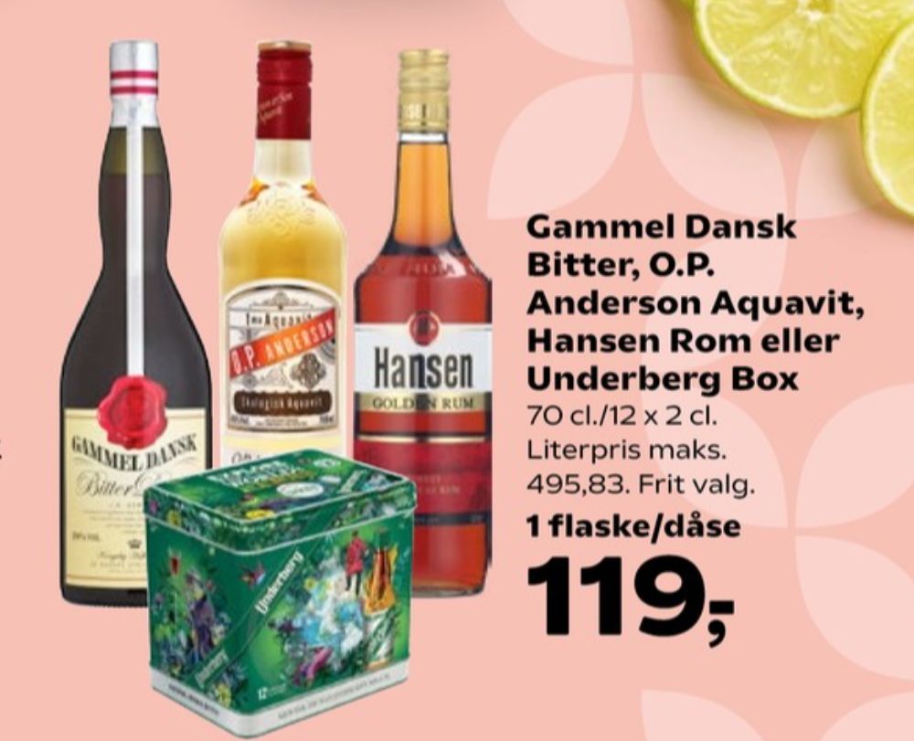 Gammel Dansk, Bitter
