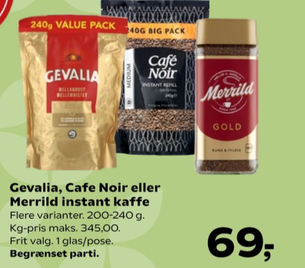 Merrild Gold, Instant Kaffe