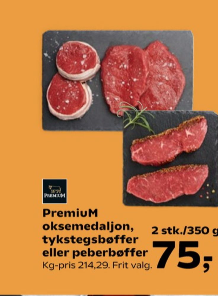 Premium, Oksemedaljon
