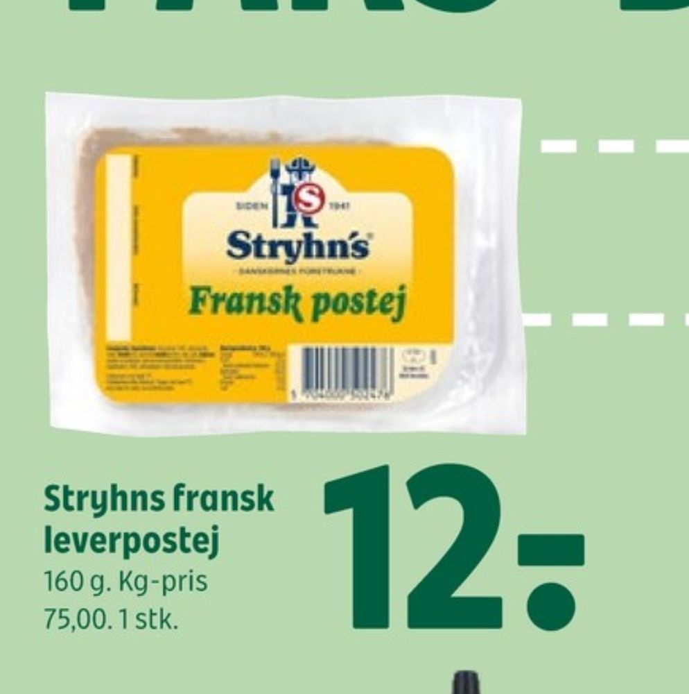 Stryhns Fransk Postej, Leverpostej