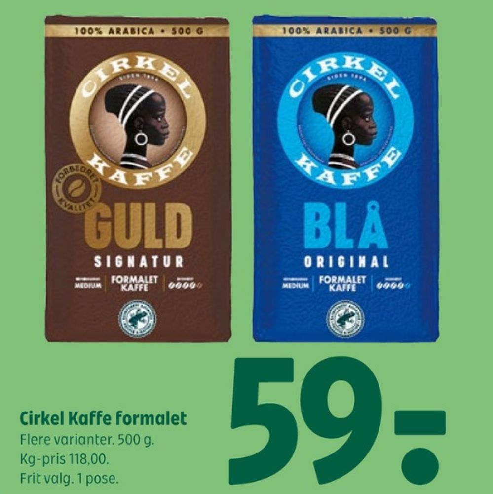Cirkel Guld, Kaffe Formalet