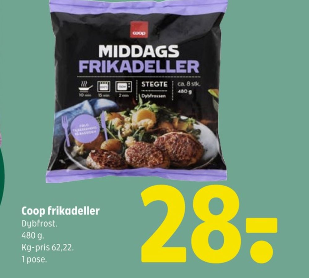 Coop, Middags Frikadeller