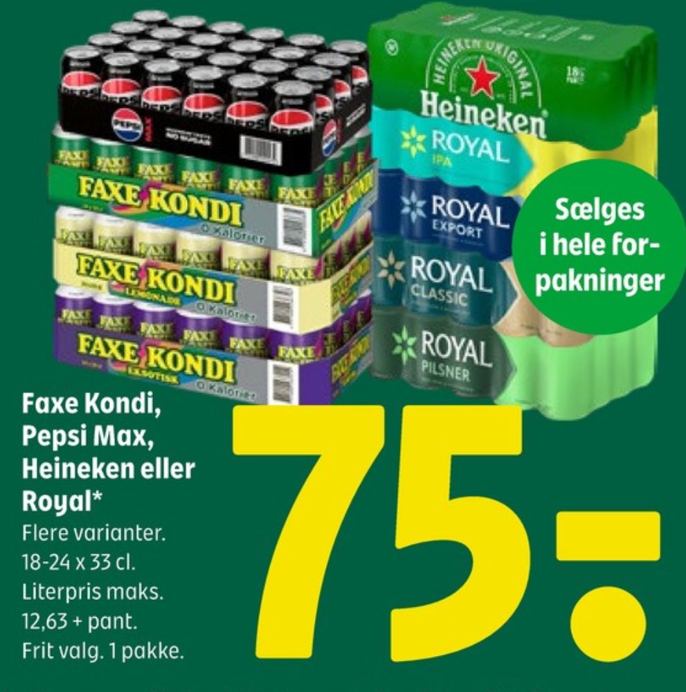 Faxe Kondi 0 Kalorier Lemonade, Sodavand 24 pk.