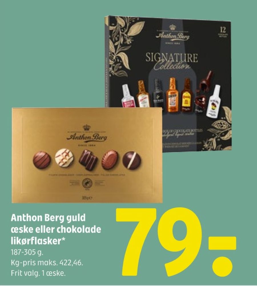 Anthon Berg Guldæske, Dessertchokolade