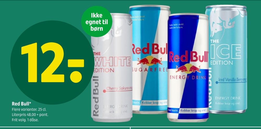 Red Bull Sugarfree, Energidrik