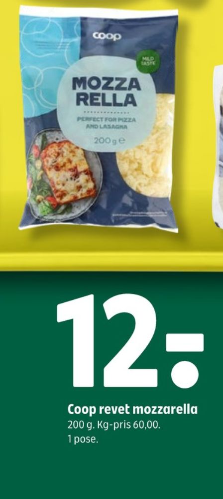 Coop, Revet ost Mozzarella