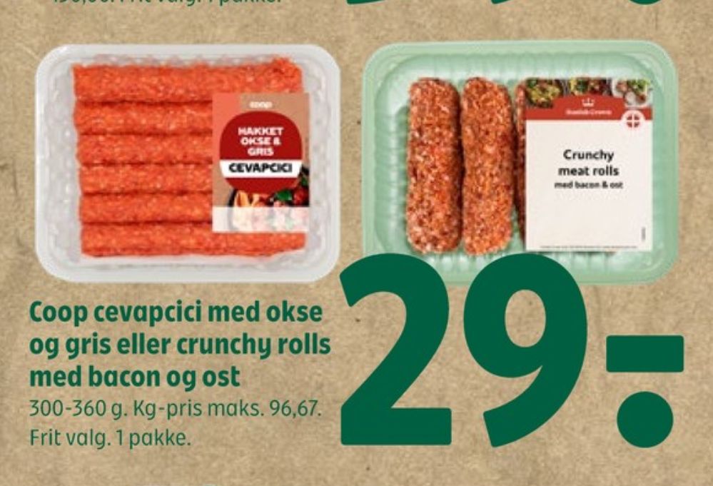 Danish Crown Burger Boost, Crunchy Meat Rolls
