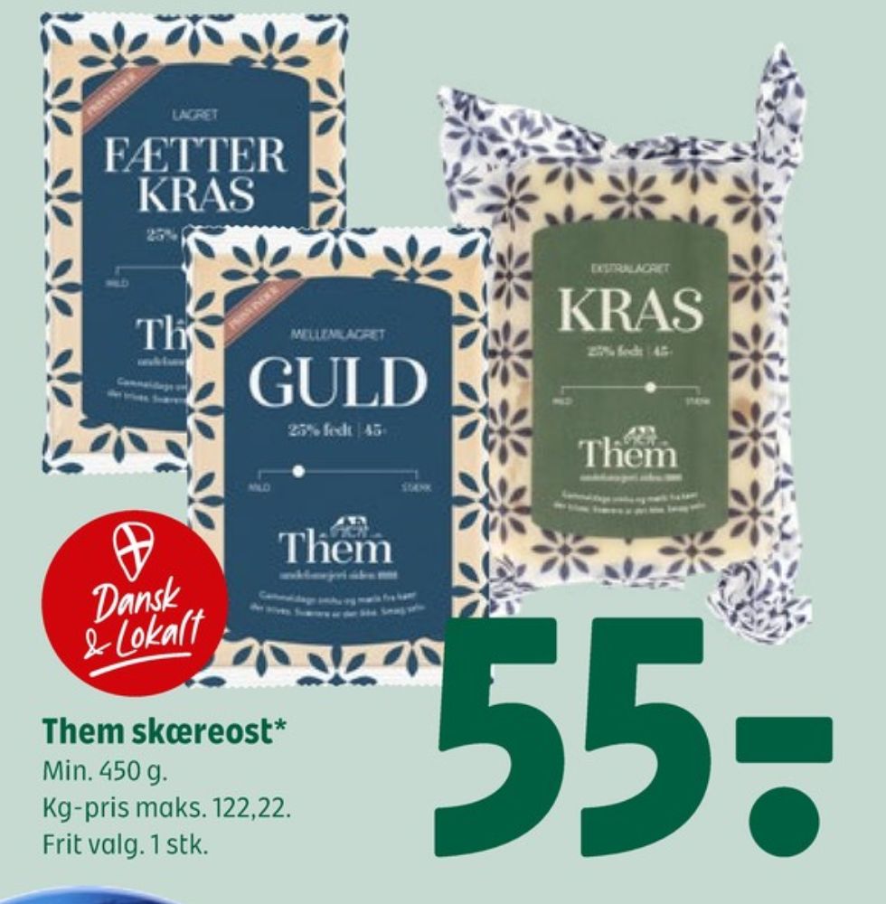 Them Ost, Skæreost Fætter Kras lagret