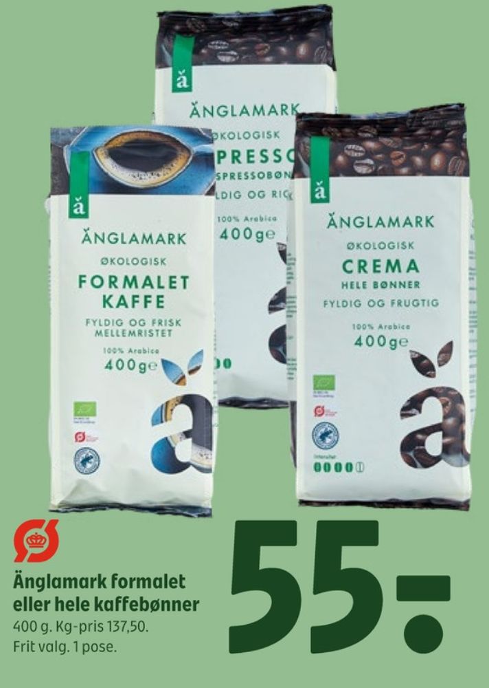 Änglamark Espresso, Kaffebønner