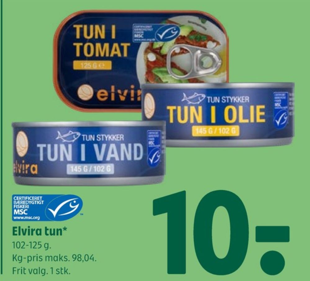 Elvira, Tun i olie