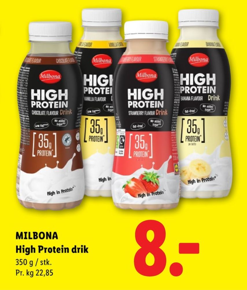 Milbona, High Protein Banana Drink