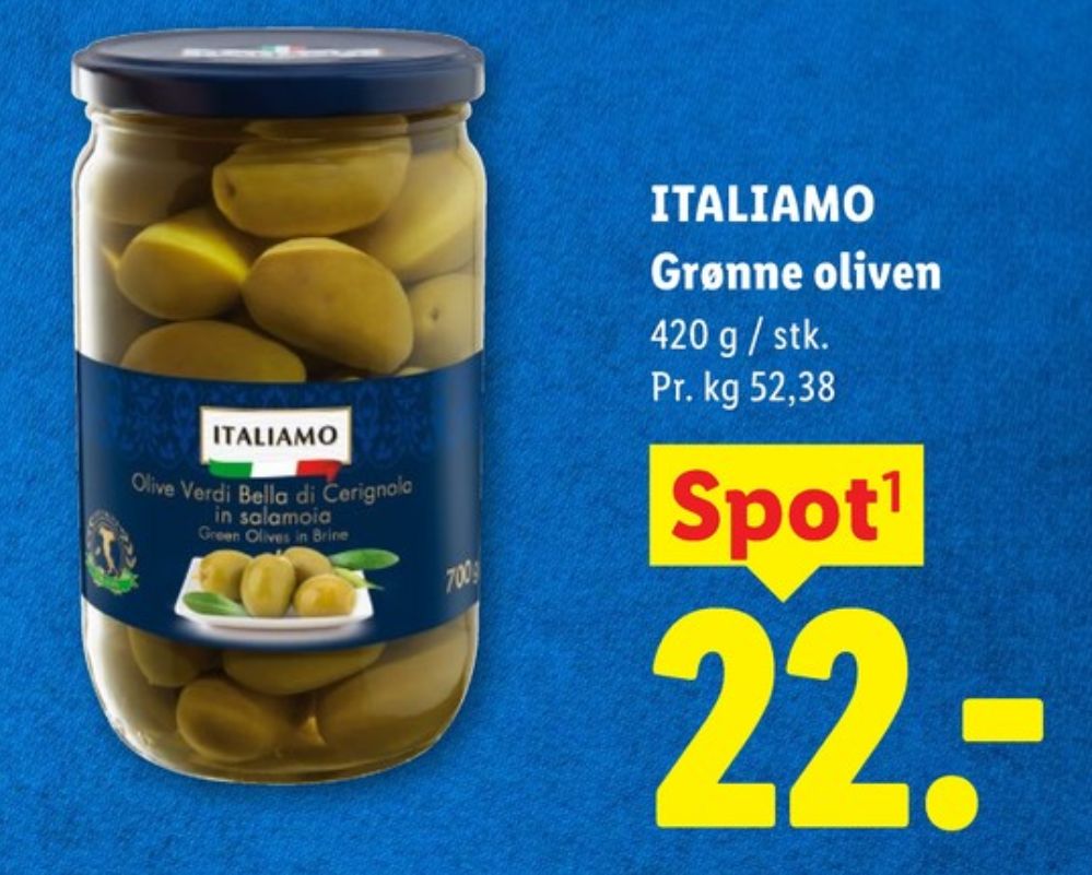 Italiamo, Oliven