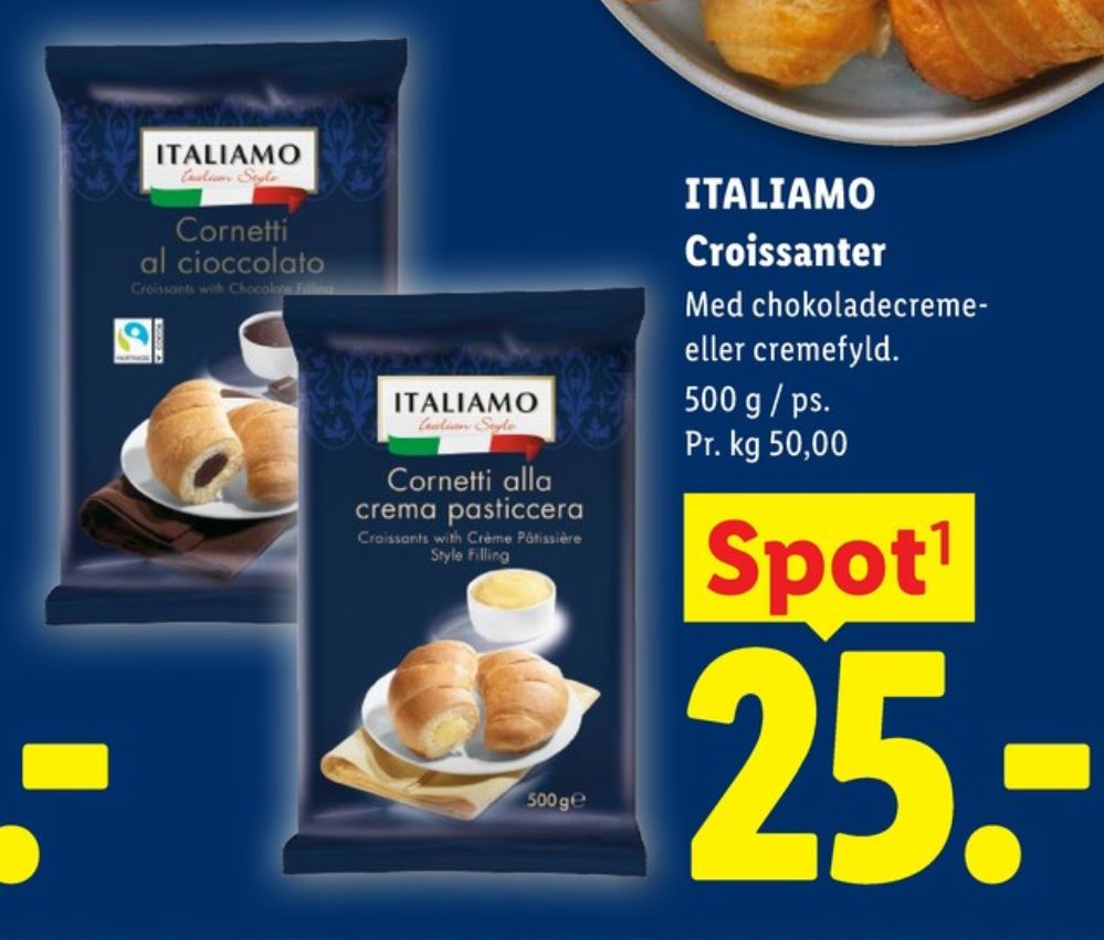 Italiamo, Cornetti alla Crema Pasticcera