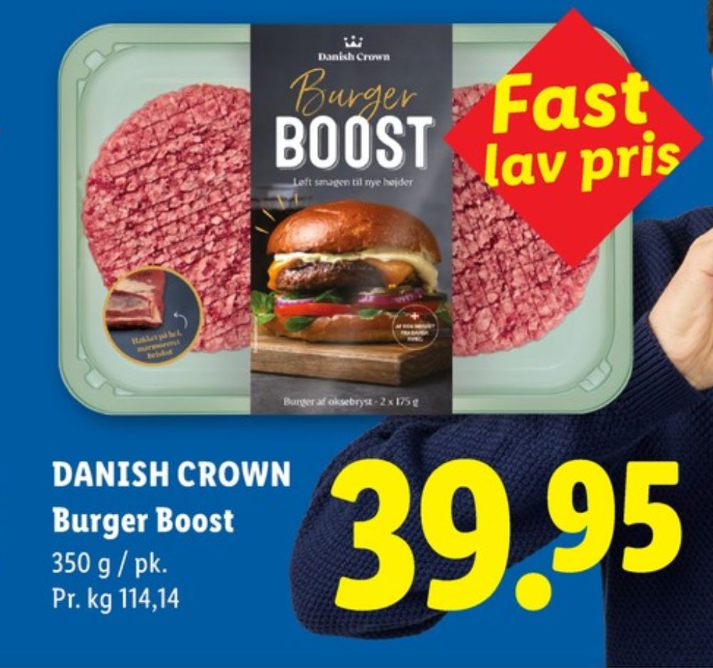 Danish Crown Burger Boost, Hakkebøffer
