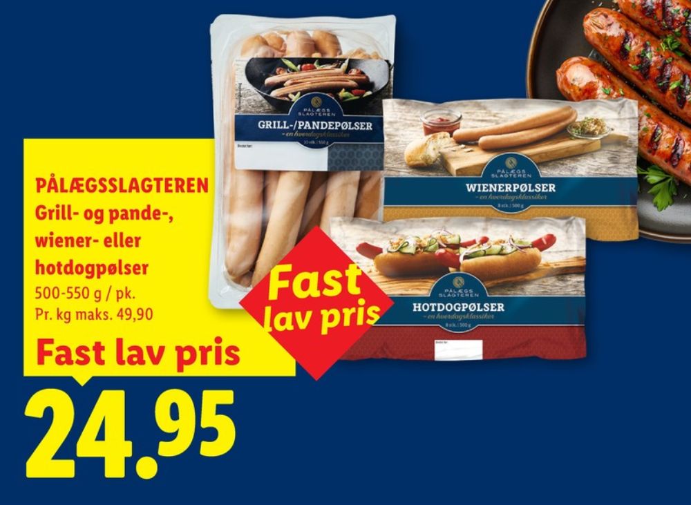 Pålægsslagteren, Grillpølser