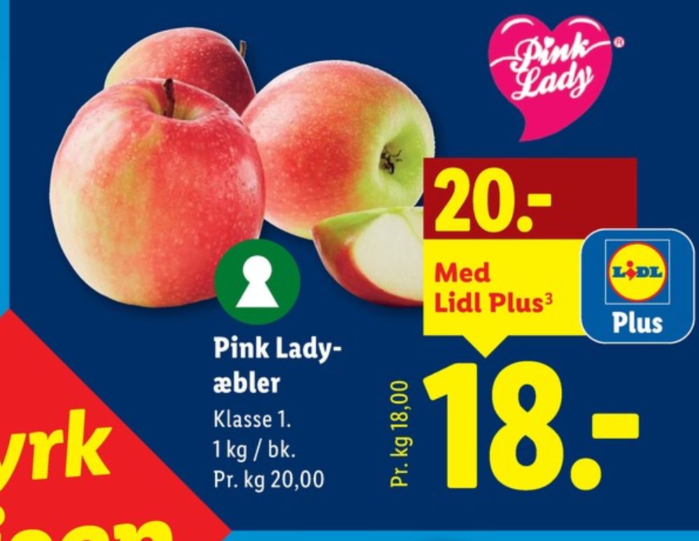 Pink lady, Æbler