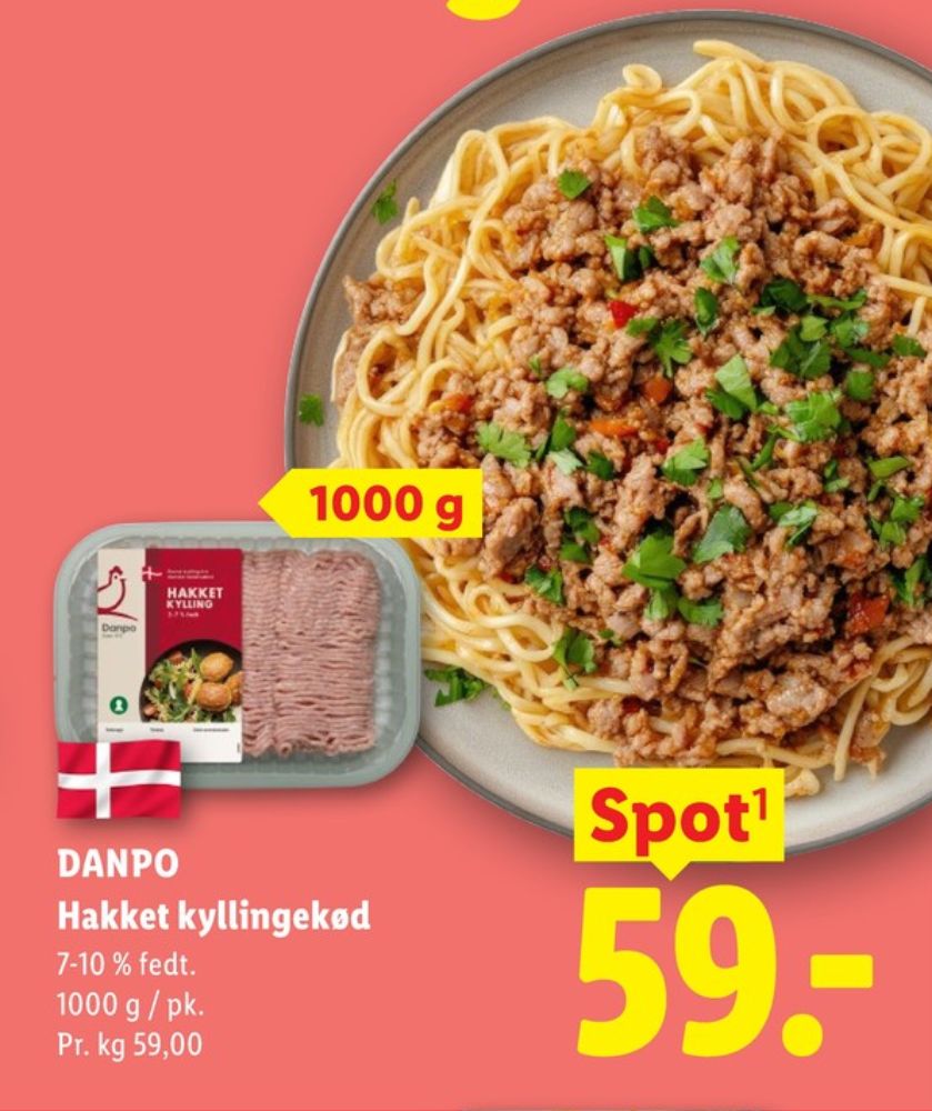 Danpo, Hakket kylling 7-10%