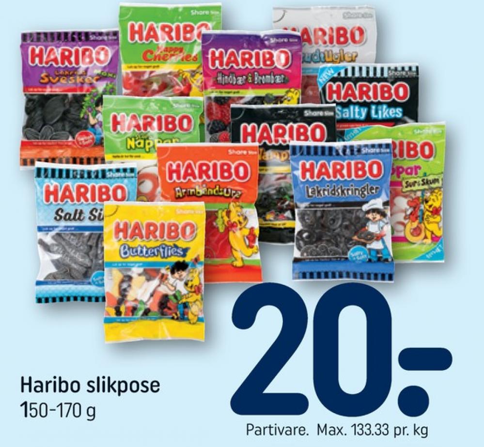 Haribo Salt Sild, Slikposer