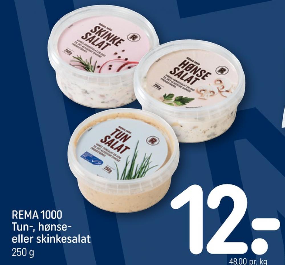 Rema 1000, Tunsalat