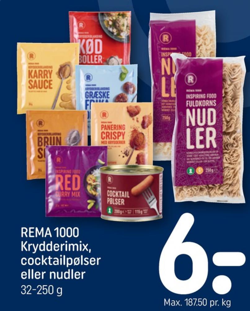 Rema 1000, Cocktailpølser