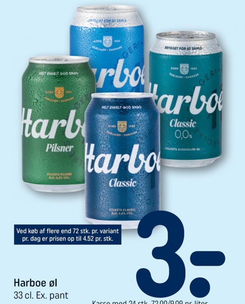 Harboe Classic 0,0%, Øl - Alkoholfri