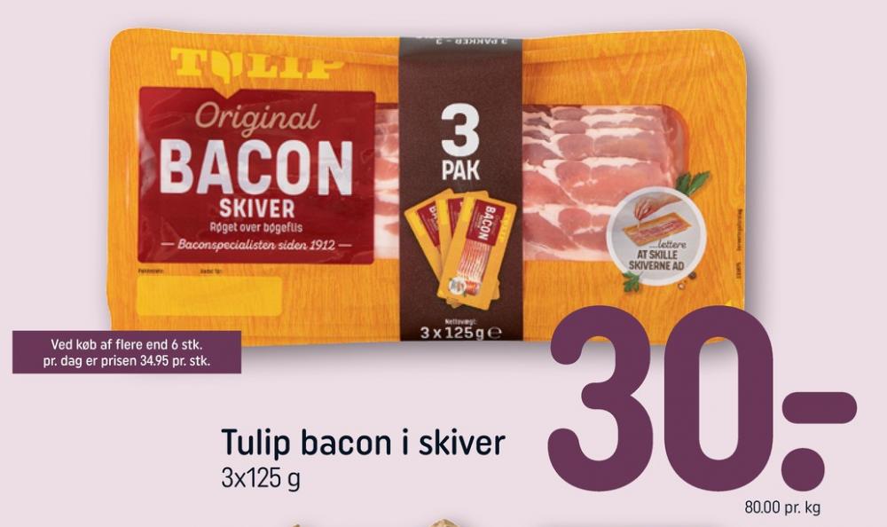 Tulip, Baconskiver 3 pk