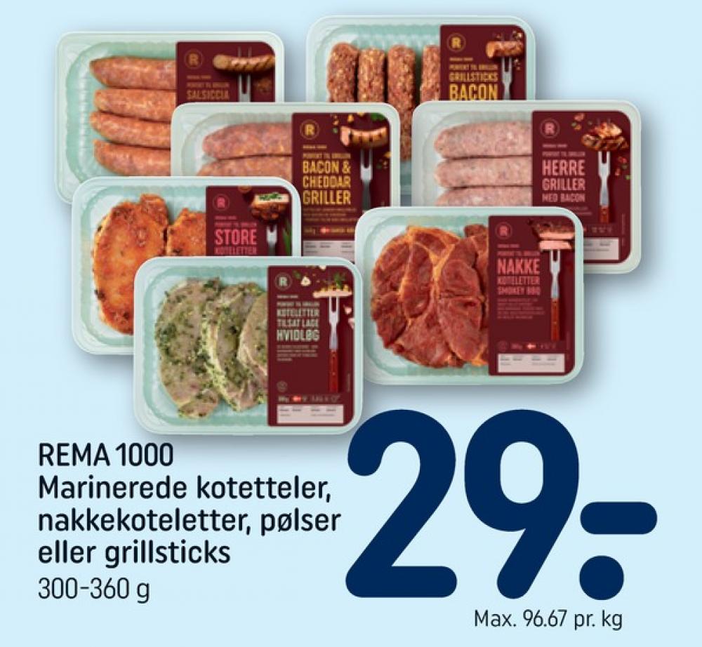 Rema 1000, Grillsticks Bacon & Cheddar