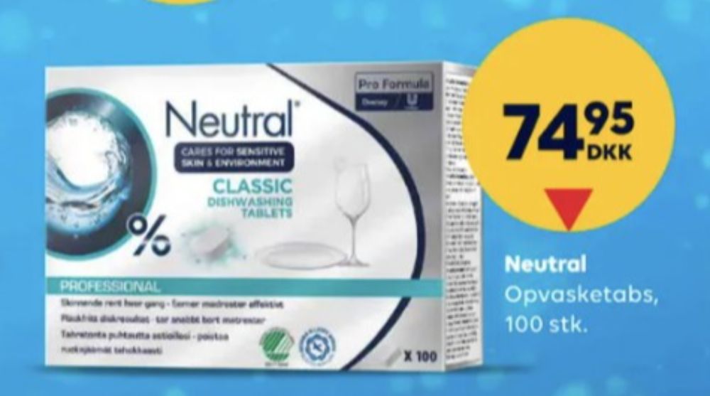 Neutral, Maskinopvask-tabs