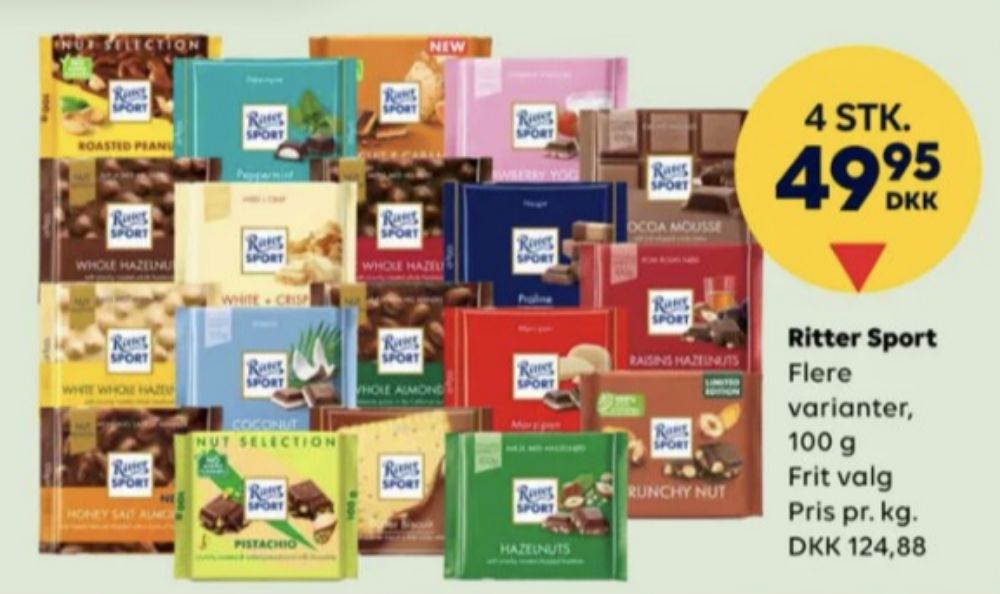 Ritter Sport, Chokoladeplade Butter Biscuit
