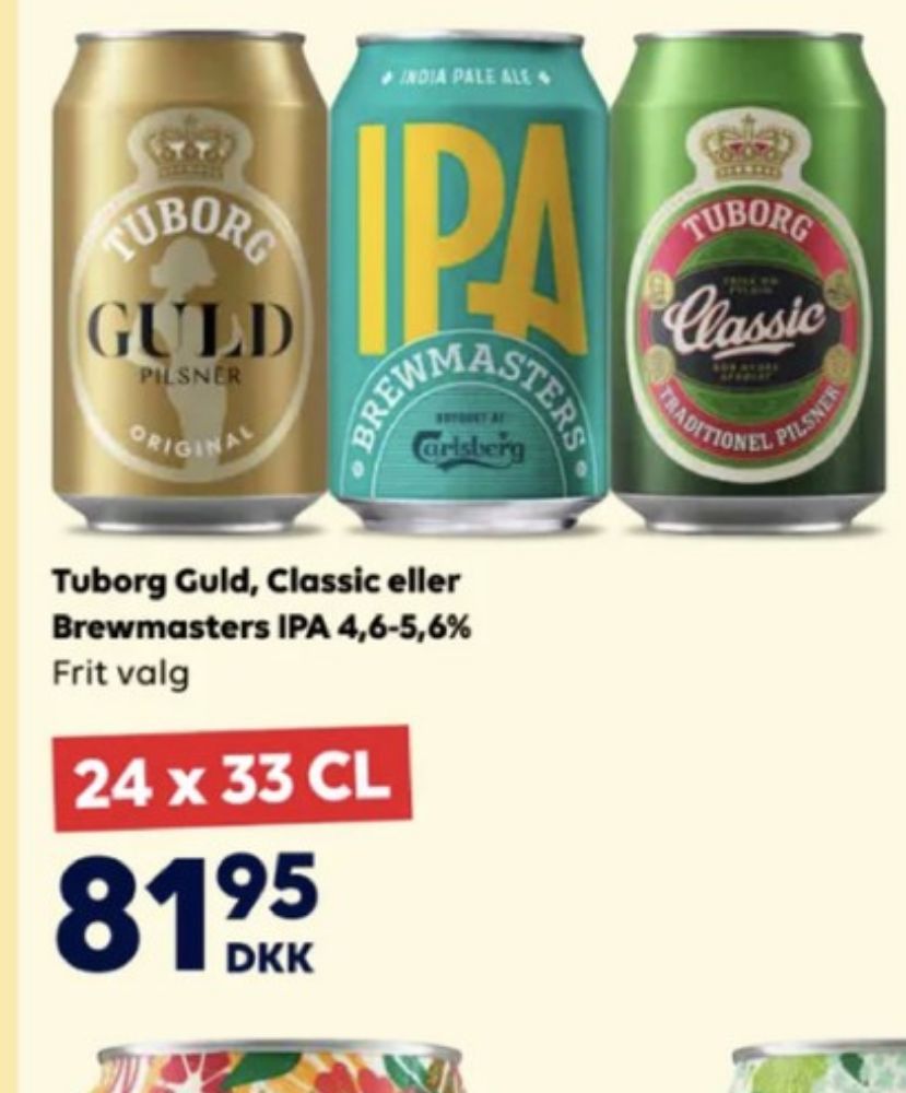 Tuborg Classic, Øl 24 pk.