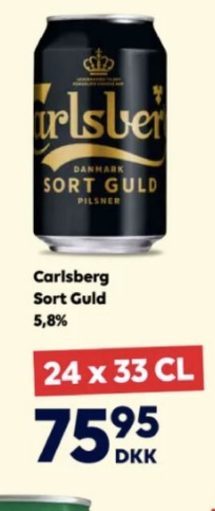 Carlsberg Sort guld, Øl 24 pk.
