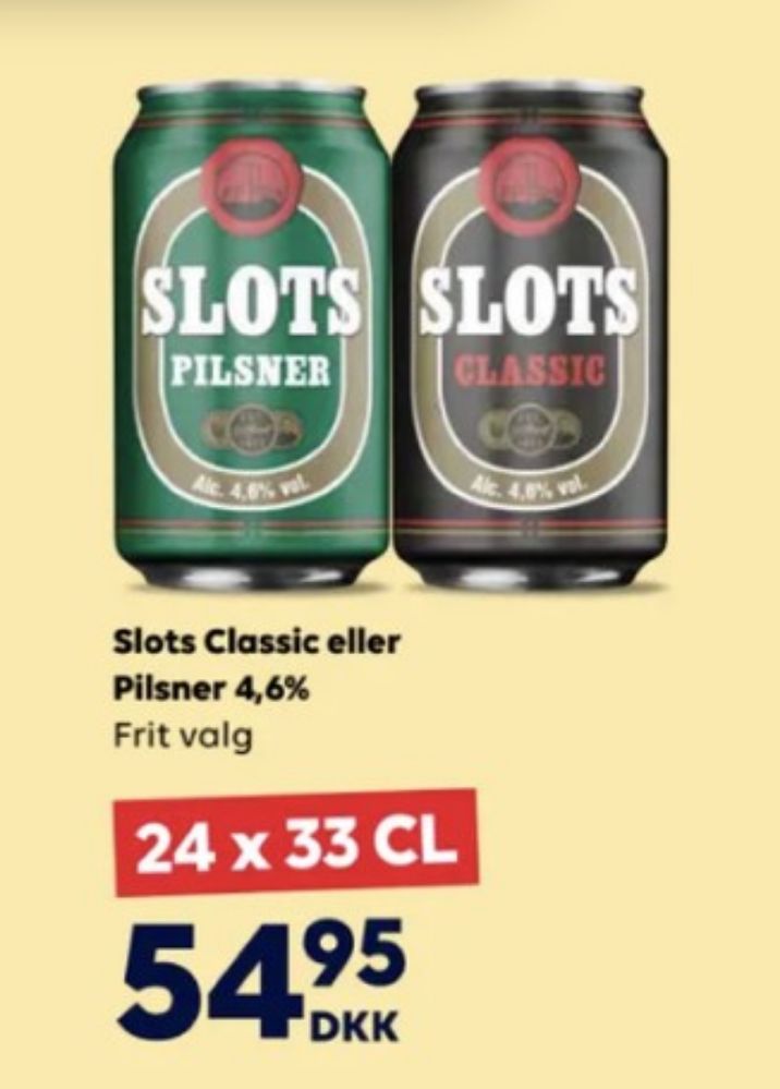Slots Pilsner, Øl 24 pk.