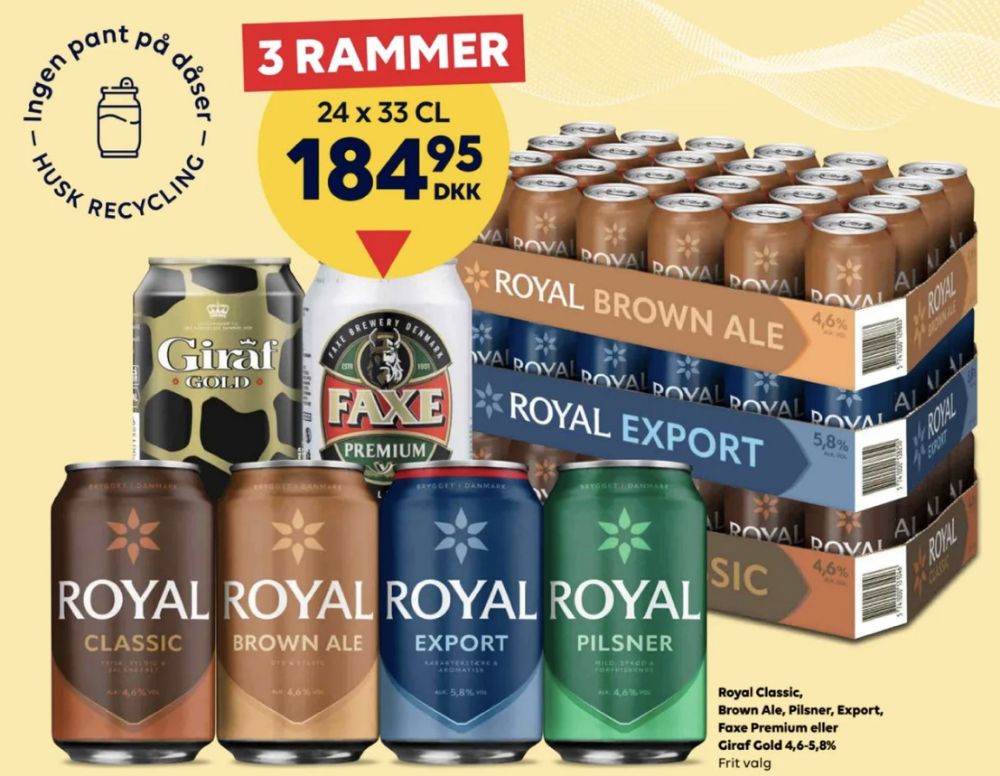 Royal Brown Ale, Øl 24 pk.