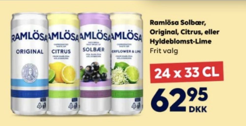 Ramlösa Original, Mineralvand med brus 24 pk.