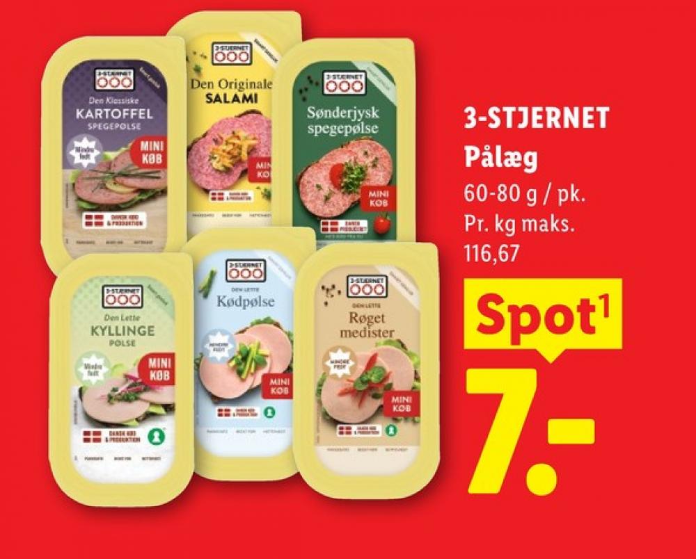 3-stjernet Gul bordpak, Salami